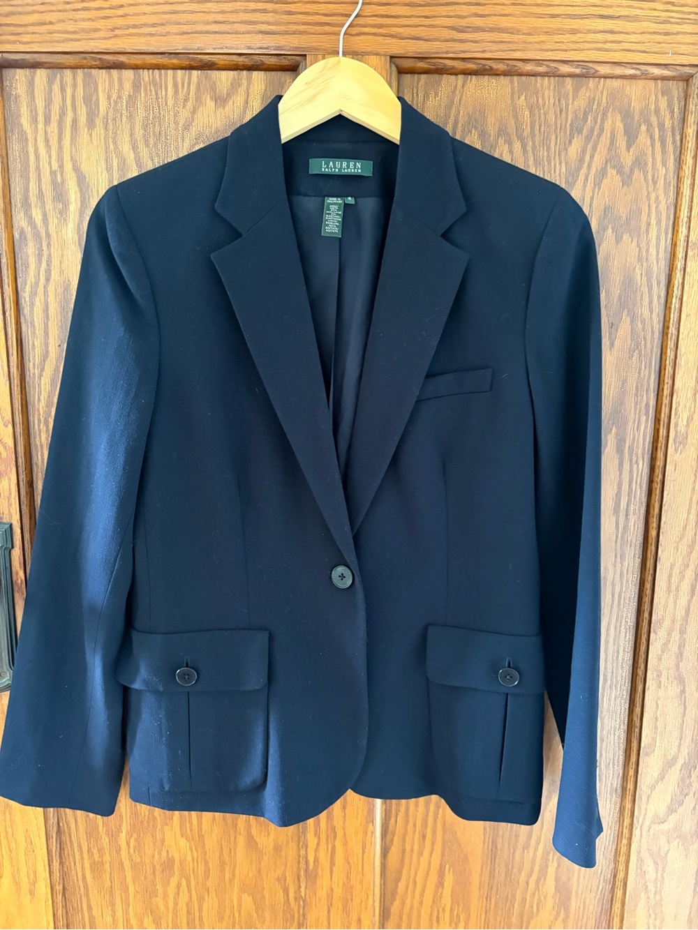 Lauren Ralph Lauren Navy Single-Button Women's Blazer Sz 10 EUC